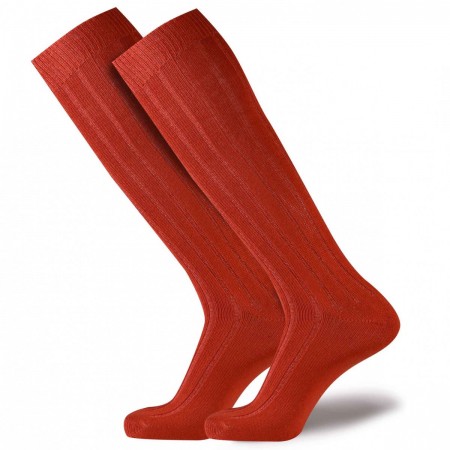 "Hot Cotton" - Calzettoni Lunghi in Cotone Termico, a coste 