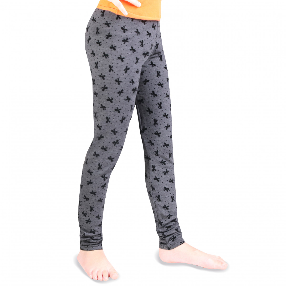 Leggings Termici Bimba con Fiocchi stampati - SanGiacomo