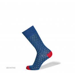 "Dots" - Calze Corte in Filo di Scozia Fantasia