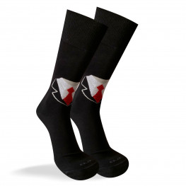 CONFEZIONE REGALO con 2 paia di calze corte, 1 nera + 1  a tema "I Love DAD" 
